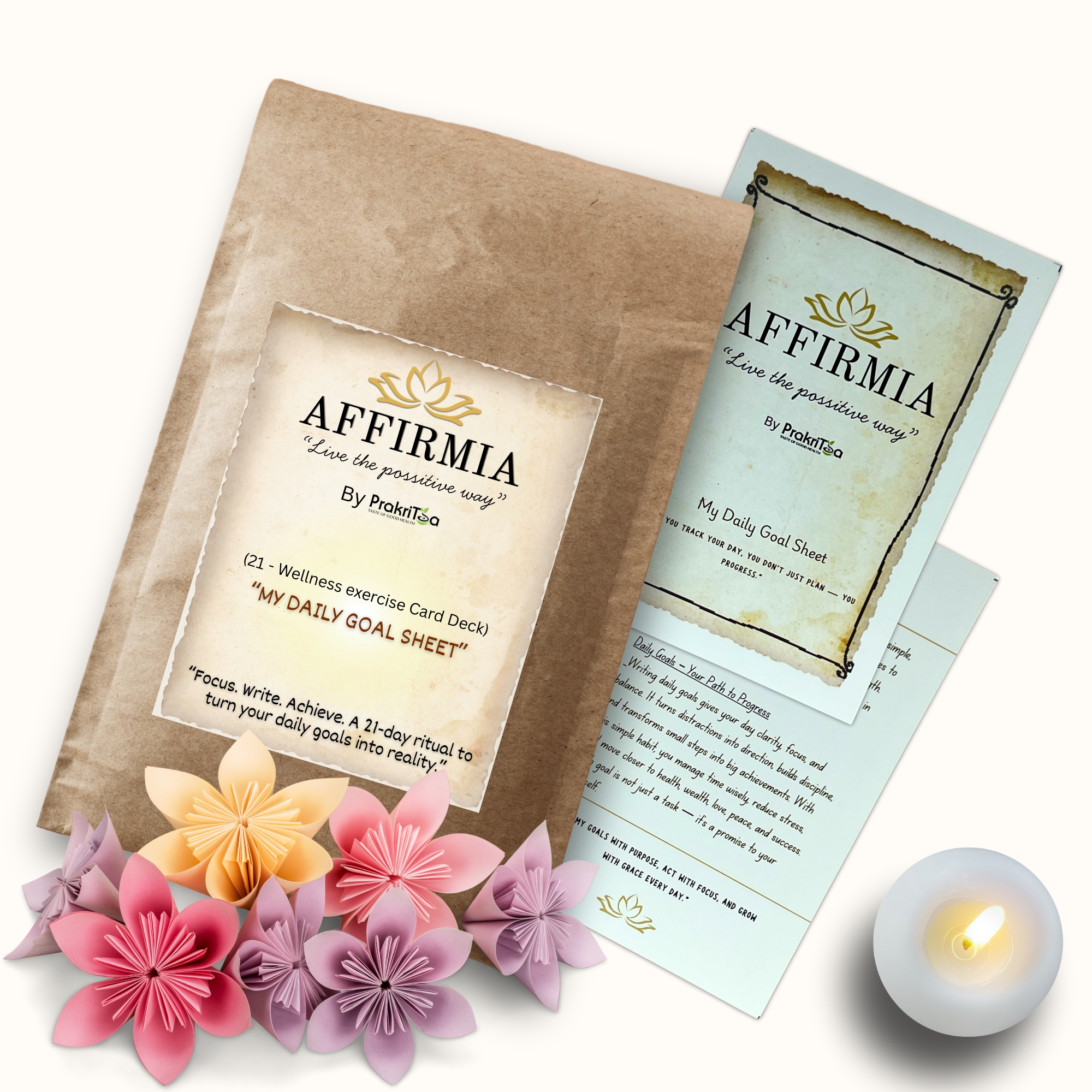 Affirmia Wellness Exercise Cards – My Daily Goal Sheet